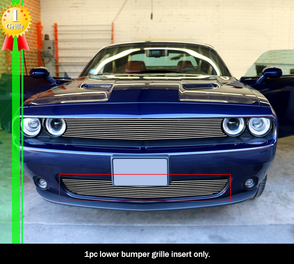 Fits 20152021 Dodge Challenger Bumper Billet Grille Insert eBay